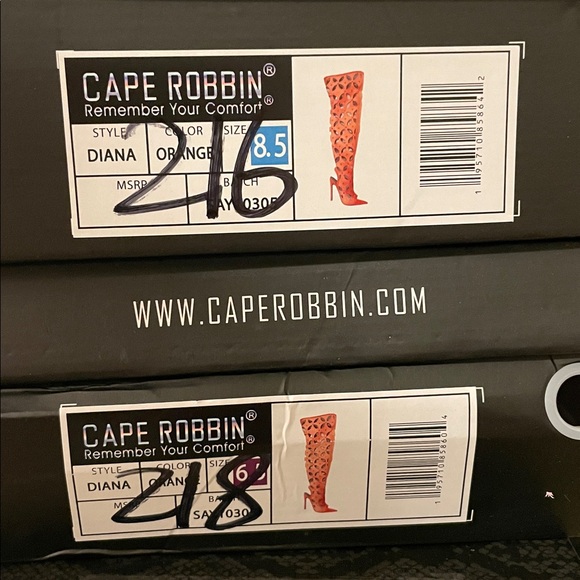•CAPE ROBBIN• “Diana” Peep Open Toe Thigh High Stiletto Heel Boots // NIB